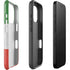 Italy Flag Distressed iPhone 16 Pro Impact Case
